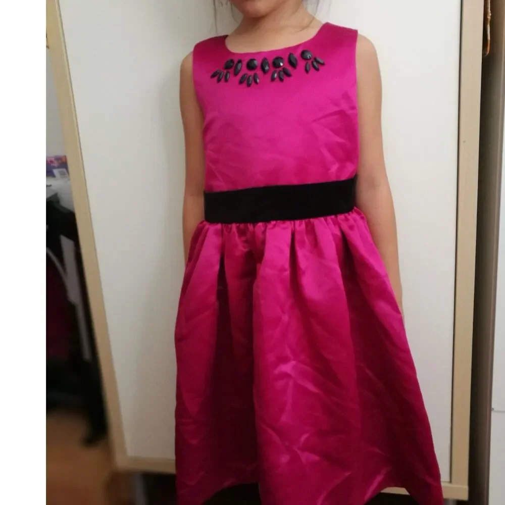 Gymboree Dark Pink Fuchsia Holiday Christmas pageant Dress Sizes 7